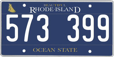 RI license plate 573399