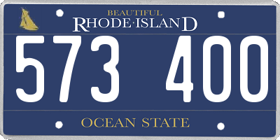 RI license plate 573400