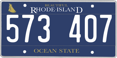 RI license plate 573407