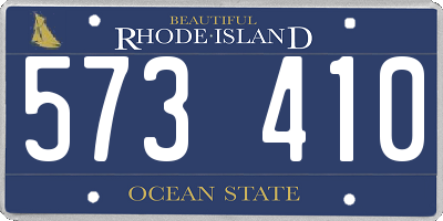 RI license plate 573410