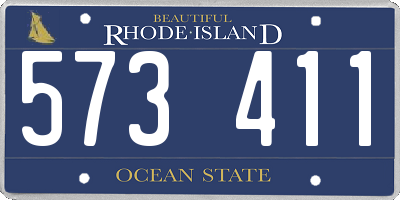RI license plate 573411