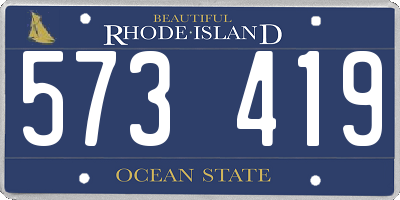 RI license plate 573419