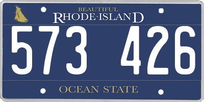 RI license plate 573426