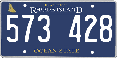RI license plate 573428