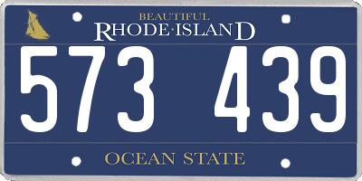 RI license plate 573439