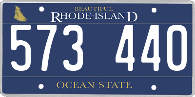 RI license plate 573440