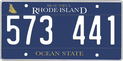 RI license plate 573441