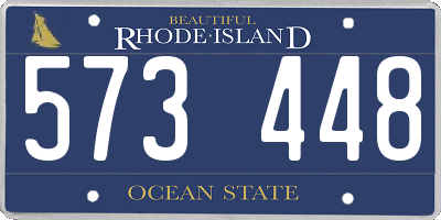 RI license plate 573448
