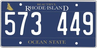 RI license plate 573449
