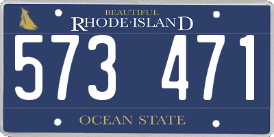 RI license plate 573471