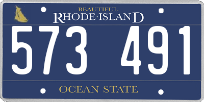 RI license plate 573491