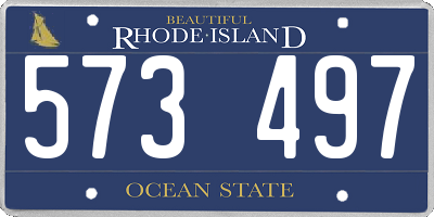 RI license plate 573497