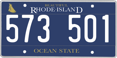 RI license plate 573501