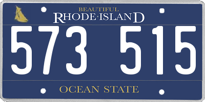 RI license plate 573515