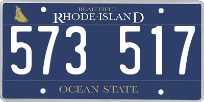RI license plate 573517