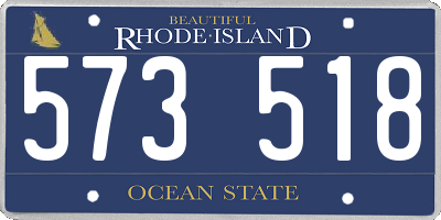 RI license plate 573518