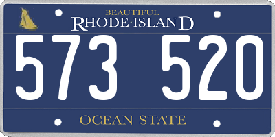RI license plate 573520