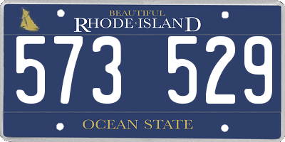 RI license plate 573529