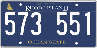 RI license plate 573551