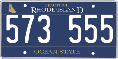 RI license plate 573555