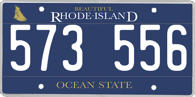 RI license plate 573556