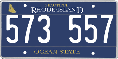 RI license plate 573557