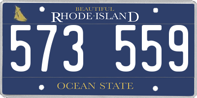 RI license plate 573559
