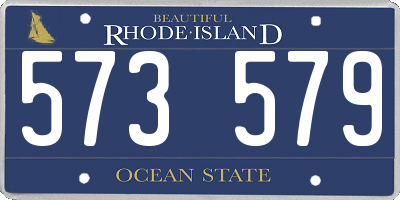 RI license plate 573579