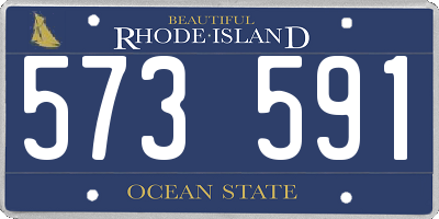 RI license plate 573591