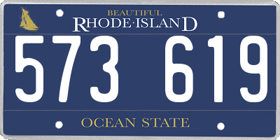 RI license plate 573619