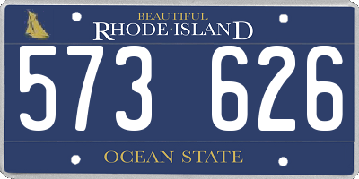 RI license plate 573626