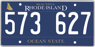 RI license plate 573627