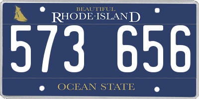 RI license plate 573656