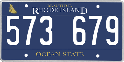RI license plate 573679