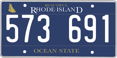 RI license plate 573691
