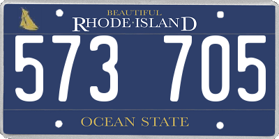 RI license plate 573705