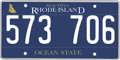 RI license plate 573706