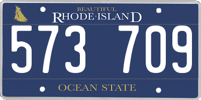 RI license plate 573709