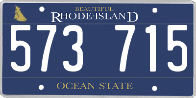 RI license plate 573715