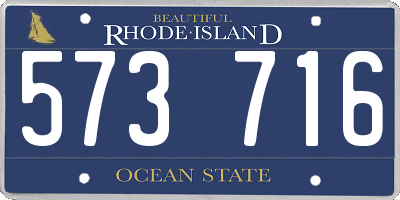 RI license plate 573716