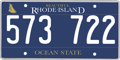 RI license plate 573722