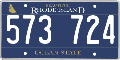 RI license plate 573724