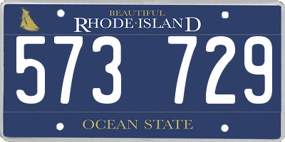 RI license plate 573729