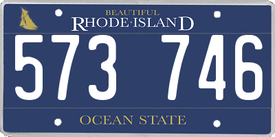 RI license plate 573746