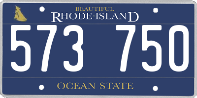 RI license plate 573750
