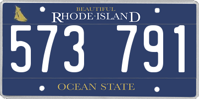 RI license plate 573791