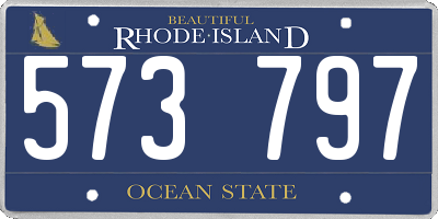 RI license plate 573797