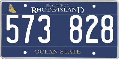 RI license plate 573828
