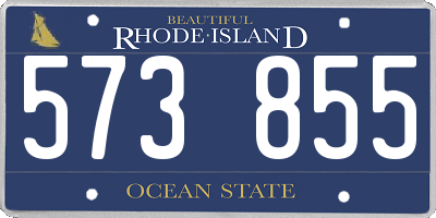 RI license plate 573855