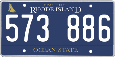 RI license plate 573886